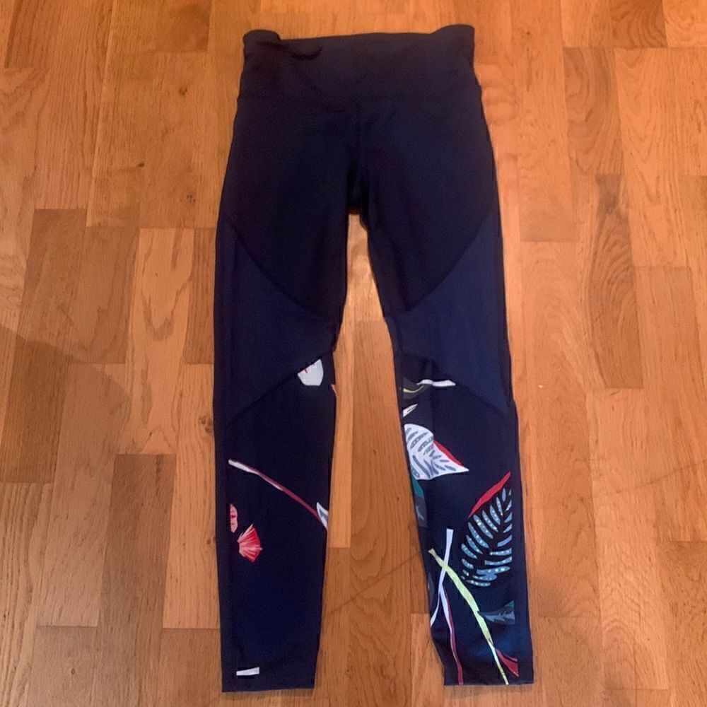 JoyLab Women’s Leggings Size S Navy floral legging yoga workout pants